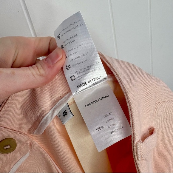 QL2 Quelledue Maura Pants in Light Pink Trousers Made In Italy Women’s Size 46 - Picture 7 of 7